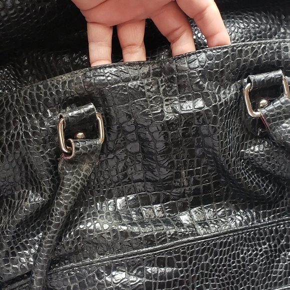 Jennifer Lopez Black Handbag lots of compartments Jennifer Lopez Lovely owned - Picture 5 of 8